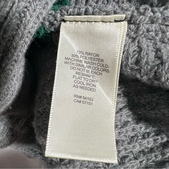 Vintage Eliza J Knit Colorblock Green Grey Long Sleeve Dress M - Picture 6 of 10